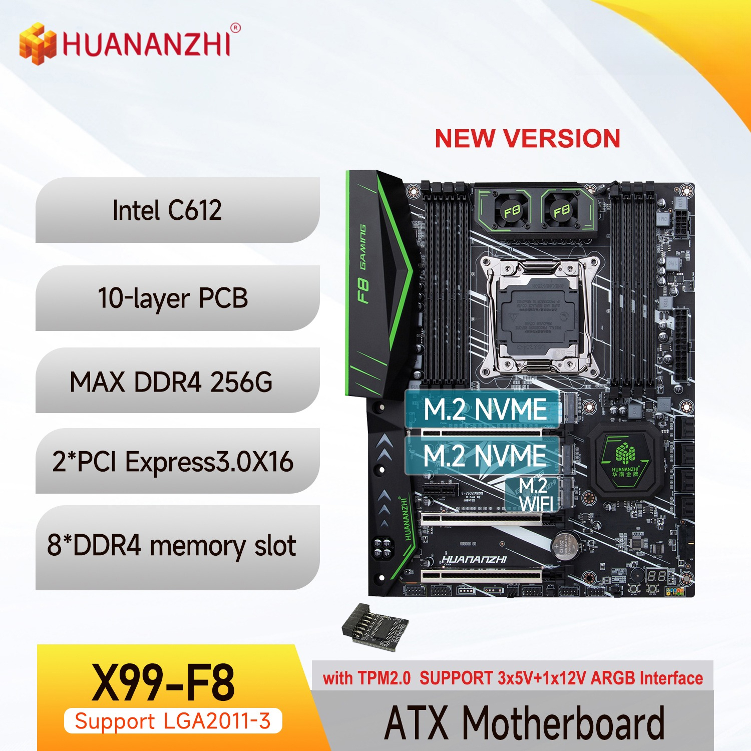 Pc Gaming Omen - HUANANZHI X99 F8 LGA 2011-3 XEON