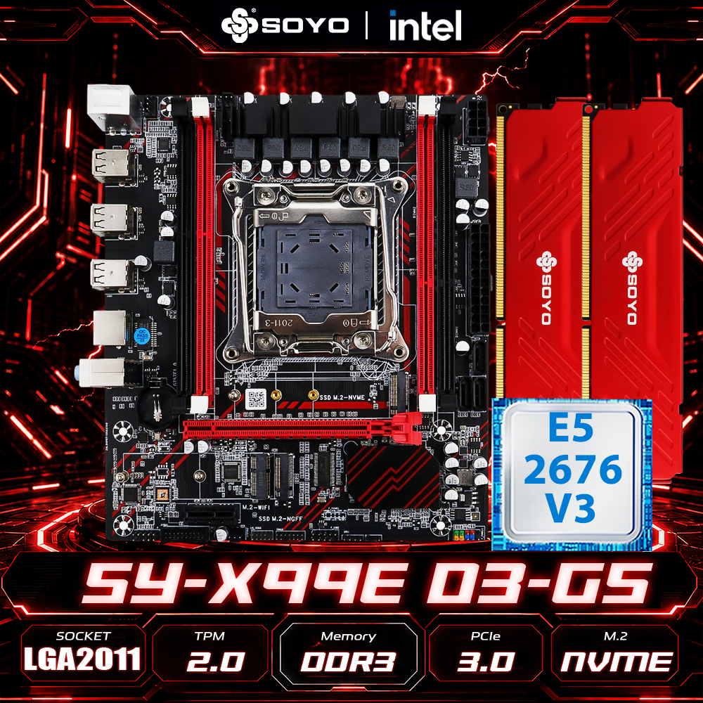 Pc Gaming Omen - SOYO X99 Motherboard E5 2676 V3