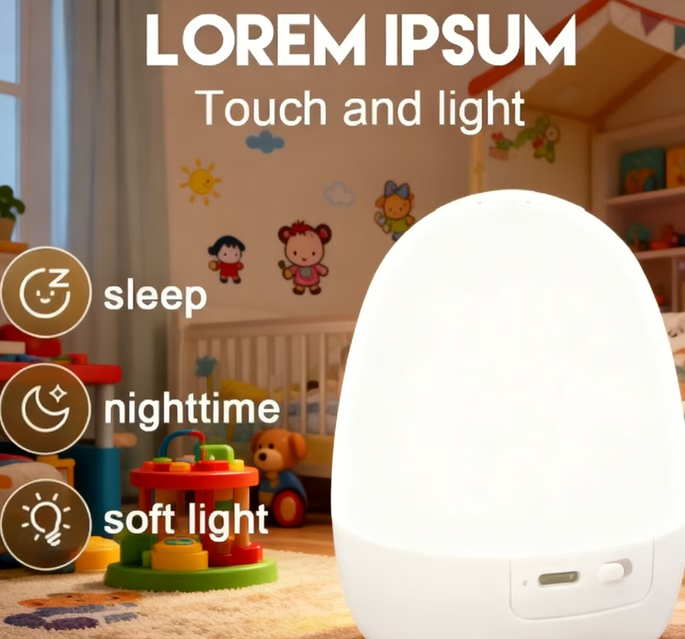 “Egg-Shaped Silicone Night Lig - Rgb Light Strip recension och pris