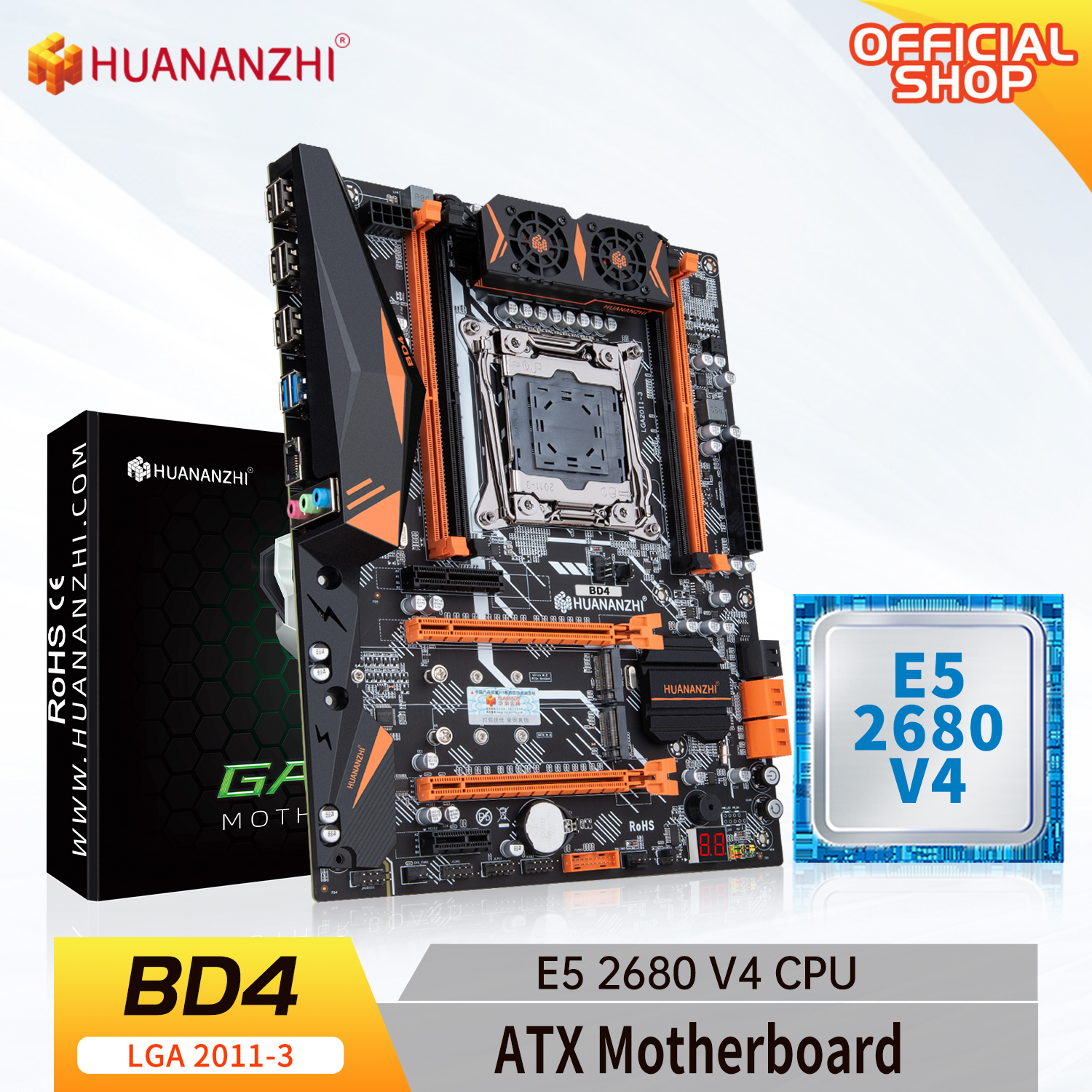 HUANANZHI X99 BD4 with E5 2680 - Pc Gaming Omen recension och pris