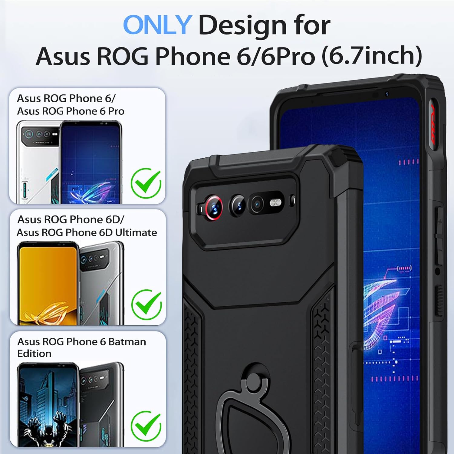 ROG Phone 5 Case Shockproof Fo - Pc Gaming Case recension och pris
