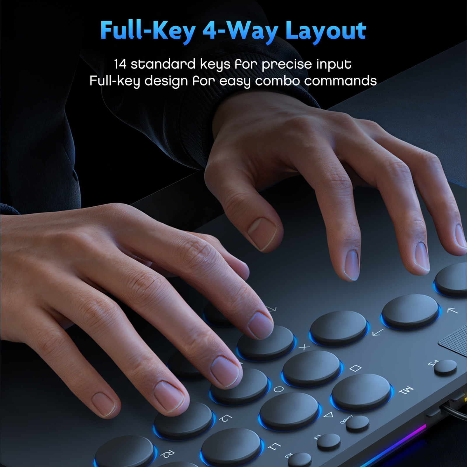 14 Keys All-Button Arcade Cont - Joystick Pc Gaming recension och pris