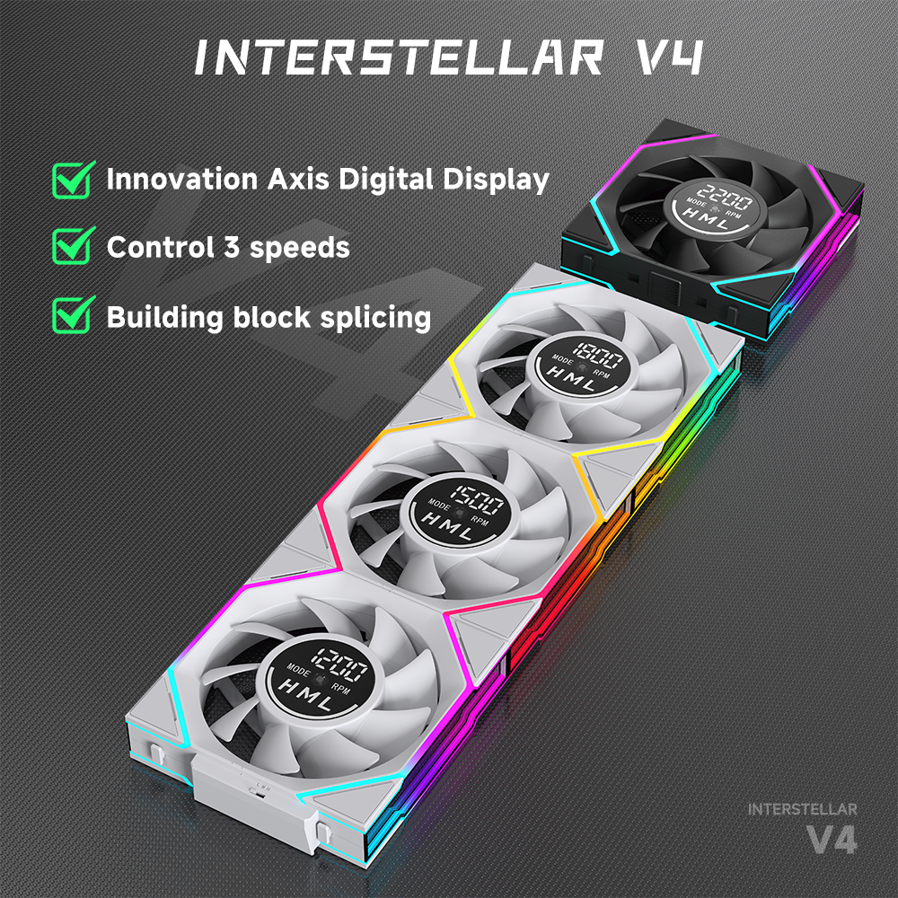 120mm ARGB PC Fan with Screen  - Pc Gaming Case recension och pris