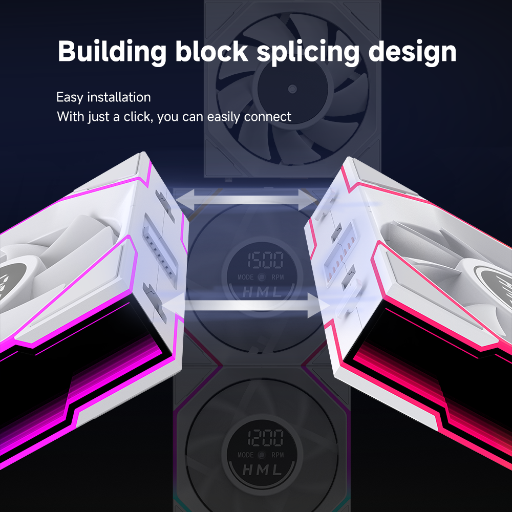120mm ARGB PC Fan with Screen  - Pc Gaming Case recension och pris