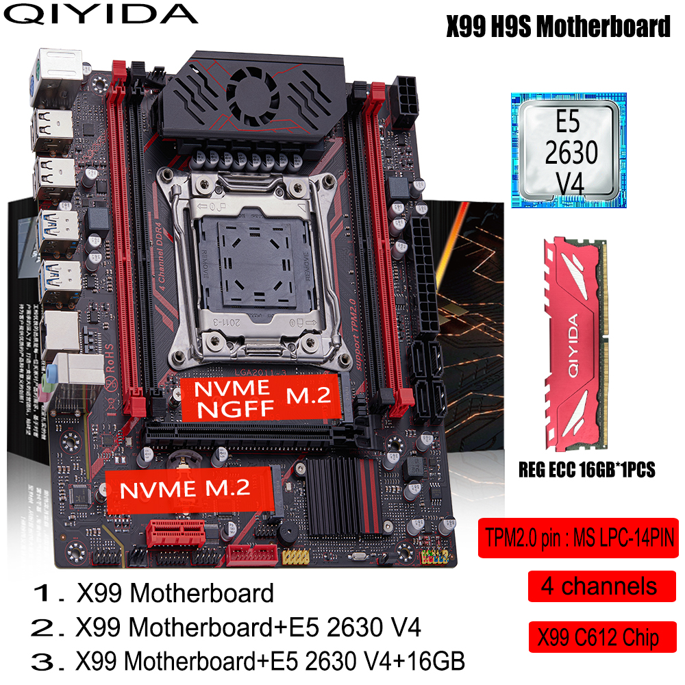 QIYIDA X99 H9S Motherboard Set - Pc Gaming Omen recension och pris