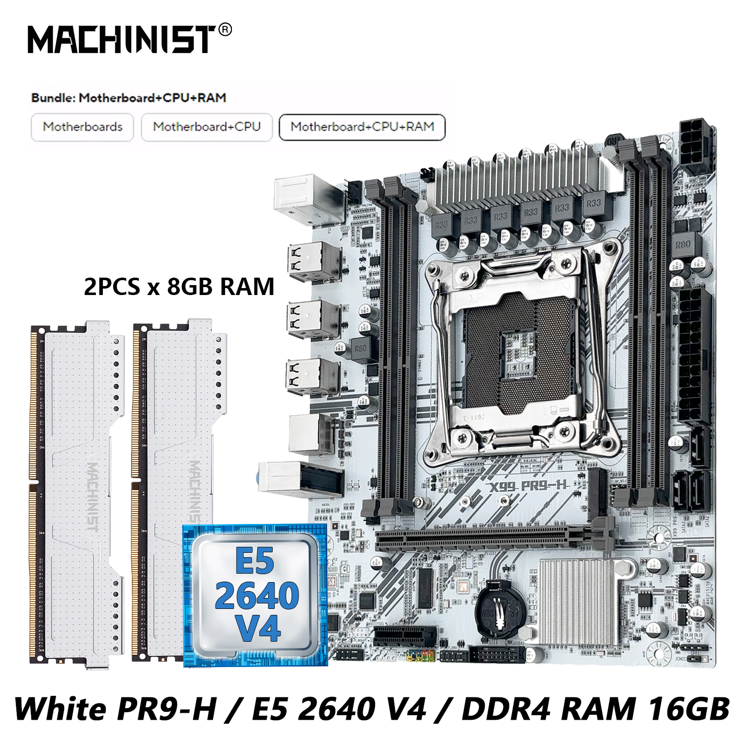 MACHINIST White X99 Motherboar - Pc Gaming Omen recension och pris