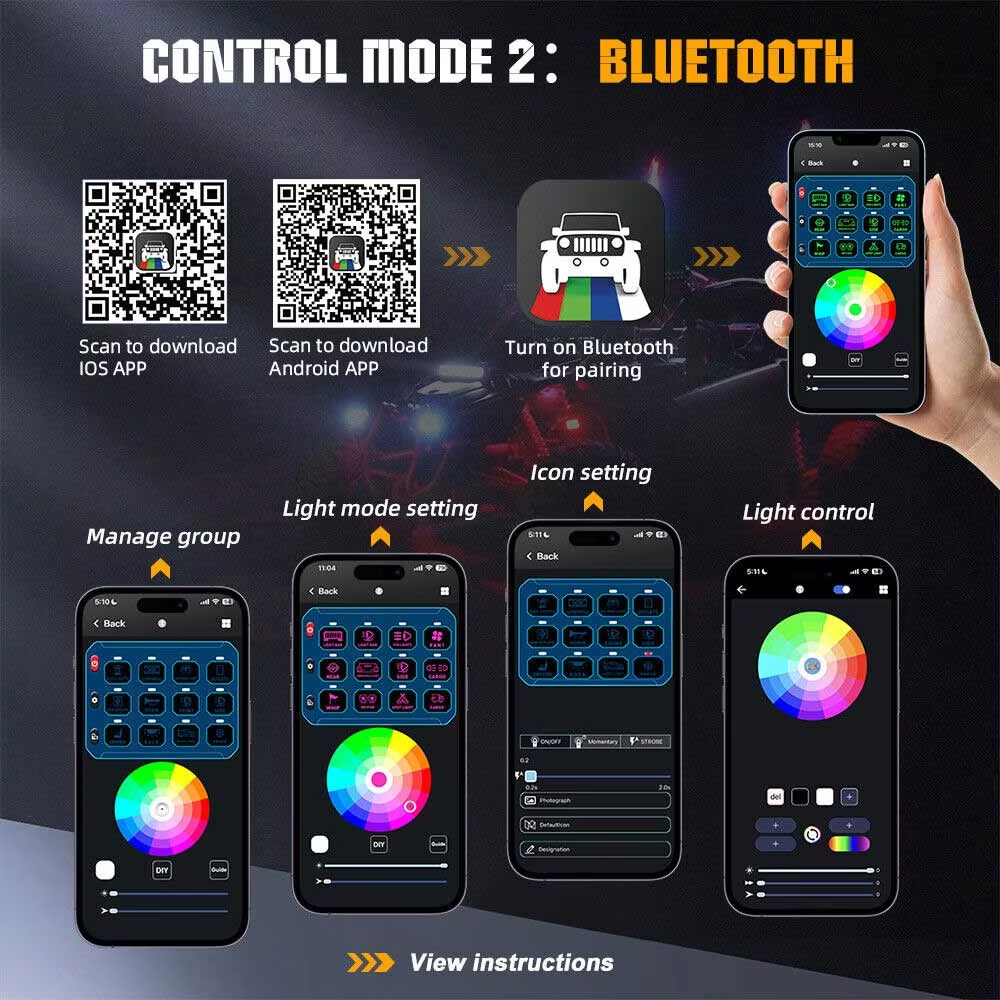 12 Gang RGB LED switch panel w - Rgb Light Strip recension och pris