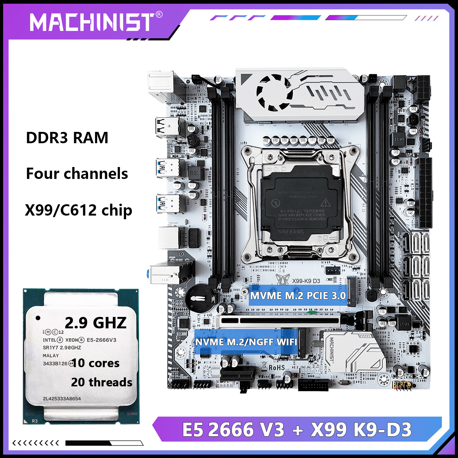 MACHINIST X99 K9-D3 Motherboar - Pc Gaming Omen recension och pris