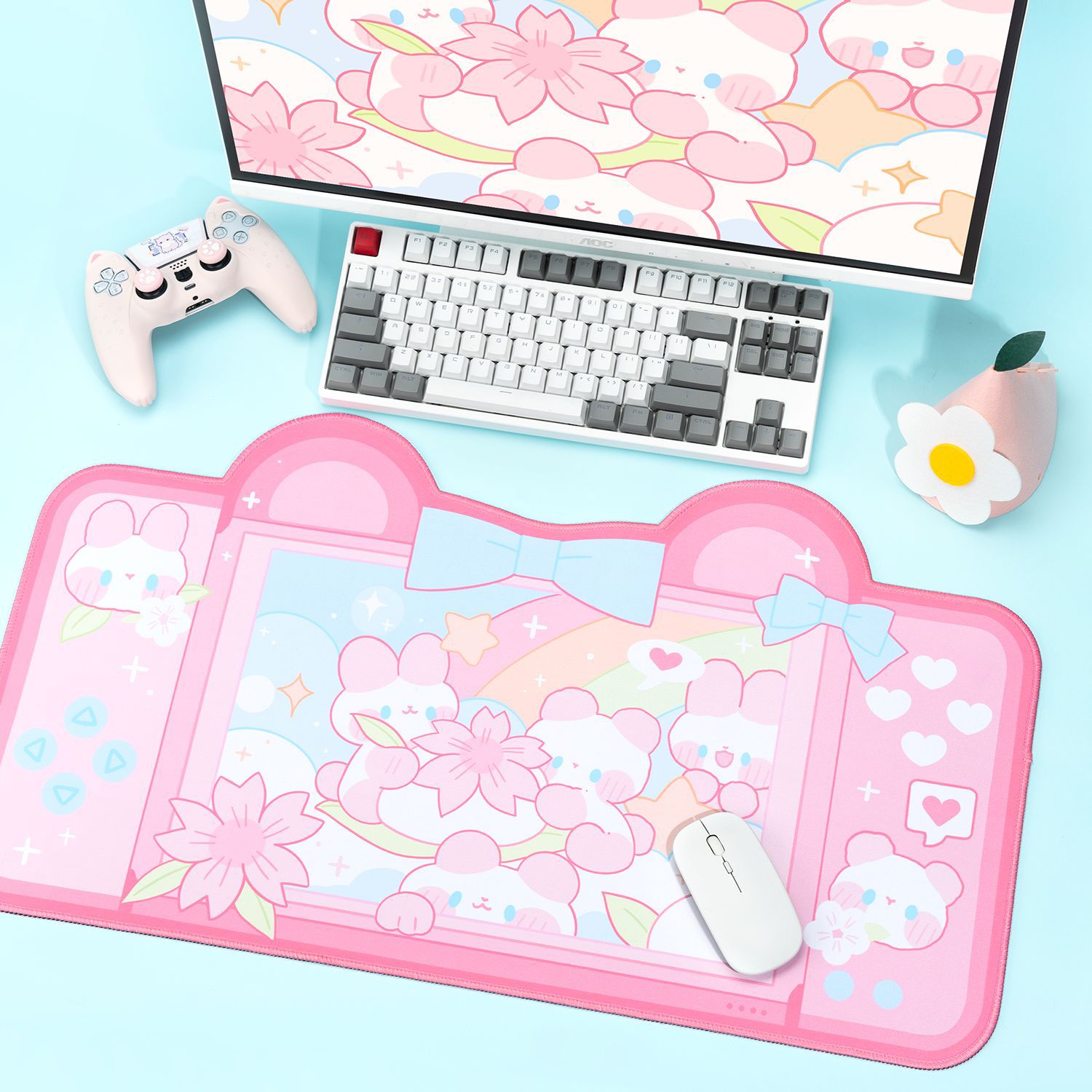 Extra Large Kawaii Gaming Mous - Gaming Desk Mat recension och pris