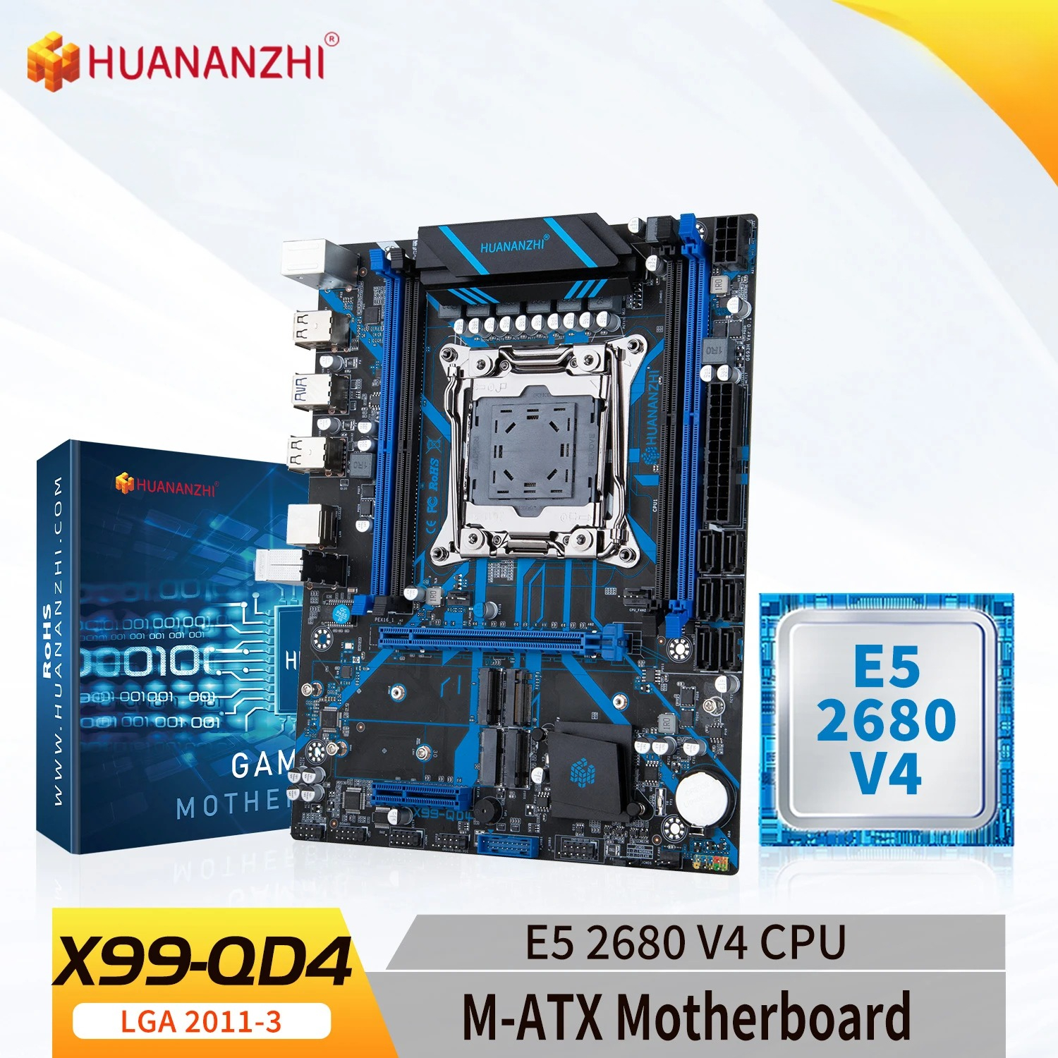 HUANANZHI X99 QD4 LGA 2011-3 X - Pc Gaming Omen recension och pris