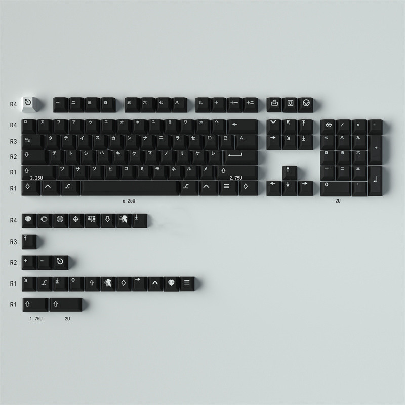GMK KATAKANA Black/Blue 129 Ke - Stream Deck recension och pris