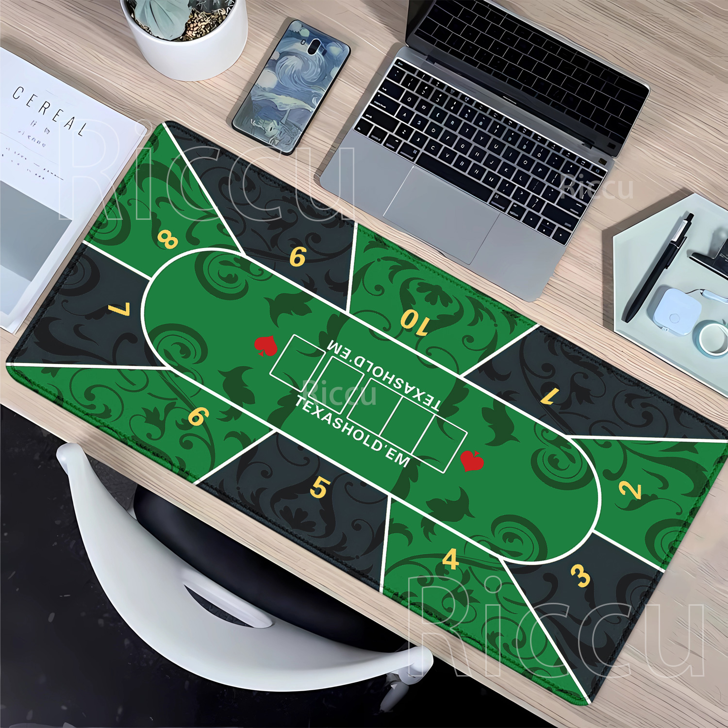 Mousepad Texas Hold’em poker R - Gaming Desk Mat recension och pris