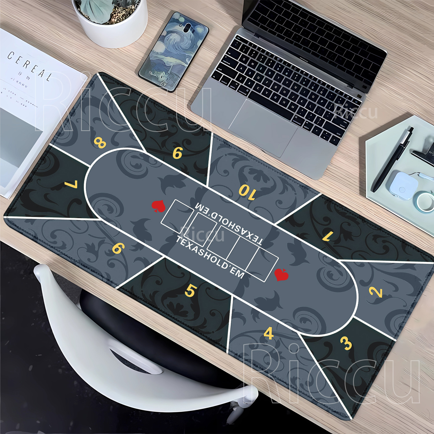 Mousepad Texas Hold’em poker R - Gaming Desk Mat recension och pris